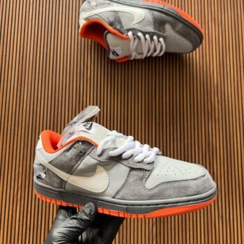 Imported sb dunk full leather quality (grey and orange)